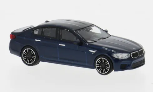 BMW M5 (F90), dunkelblau, 2018, 1:87, Minichamps