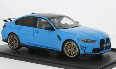 BMW M3 (G80), blau/schwarz, 1:18, Solido