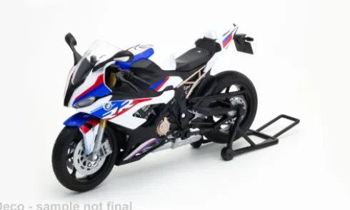 BMW S1000 RR, blau/Dekor, 1:12, Welly