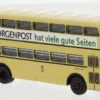 Büssing D2U Doppeldecker, 1960, BVG - Berliner Morgenpost, 1:87, Brekina