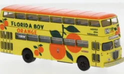 Büssing D2U Doppeldecker, 1960, BVG - Florida Boy Orange, 1:87, Brekina
