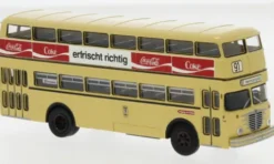 Büssing D2U Doppeldecker, 1960, BVG - braune Brause, 1:87, Brekina