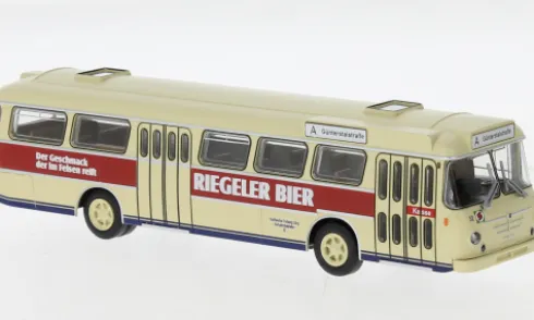 Büssing Senator 12 D, 1962, Freiburg - Riegeler Bier, 1:87, Brekina