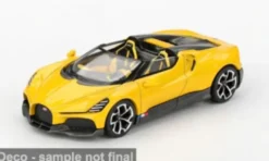 Bugatti W16, gelb/schwarz, 2023, 1:64, Mini GT