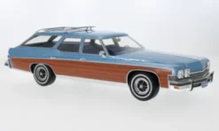 Buick Estate Wagon, hellblau/Holzoptik, 1974, 1:18, BoS-Models