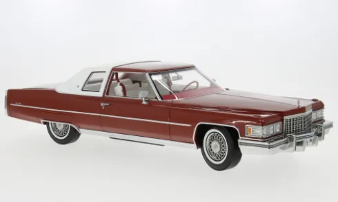 Cadillac Coupe de Ville, orange, 1976, 1:18, Stamp Models