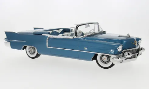 Cadillac Eldorado Convertible, blau, 1956, 1:18, Stamp Models
