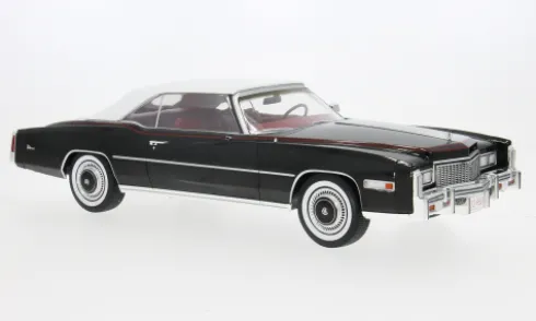 Cadillac Eldorado Convertible, schwarz, 1976, 1:18, MCG