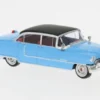 Cadillac Fleetwood, blau/schwarz, 1955, 1:87, Brekina
