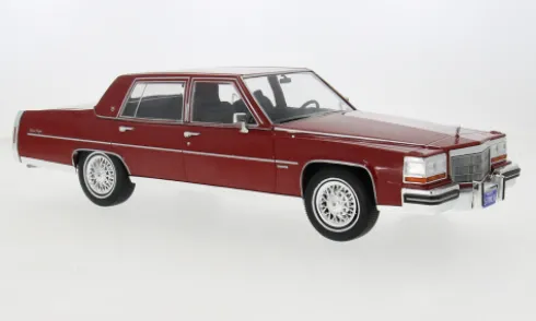 Cadillac Fleetwood Brougham, dunkelrot, 1982, 1:18, MCG