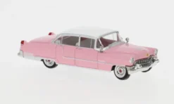 Cadillac Fleetwood, pink/weiss, 1955, 1:87, Brekina