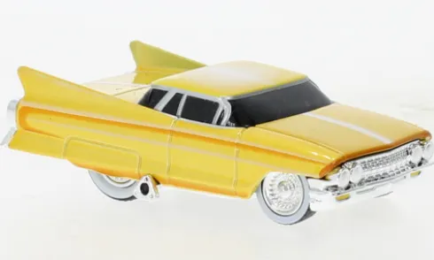 Cadillac Gene Winfield Maybellene, gelb, 1961, 1:64, Maisto