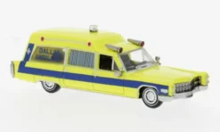 Cadillac Miller Meteor Ambulance, 1966, Dallas Ambulance, 1:87, Brekina