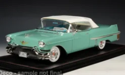 Cadillac Series 62 Convertible, türkis/weiss, 1957, 1:18, Stamp Models