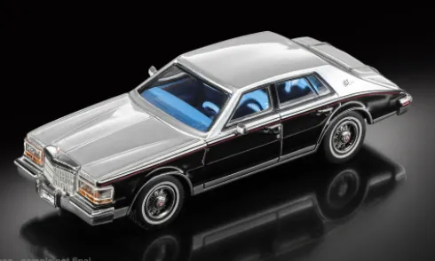 Cadillac Seville, schwarz/dunkelgrau, 1980, 1:64, Sun Star