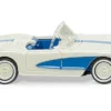 Chevrolet Corvette (C1) Convertible, weiss/blau, 1953, 1:87, Wiking