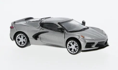 Chevrolet Corvette (C8) Stingray, grau, 2020, 1:87, PCX87