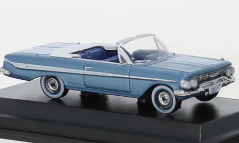 Chevrolet Impala Convertible, blau/weiss, 1961, 1:87, Oxford