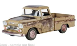 Chevrolet Apache Fleetside Pick Up, dunkelbeige/Dekor, 1958, 1:24, Motormax