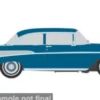 Chevrolet Bel Air, blau, 1957, 1:64, IXO America