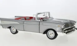 Chevrolet Bel Air Convertible, grau, 1957, 1:18, Auto World