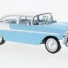 Chevrolet Bel Air 4-Door HardTop, hellblau/weiss, 1956, 1:24, WhiteBox