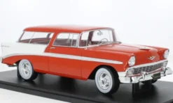 Chevrolet Bel Air Nomad Custom, hellrot/weiss, 1956, 1:18, KK Scale
