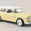 Chevrolet Bel Air Nomad, hellgelb/weiss, 1955, 1:24, Motormax