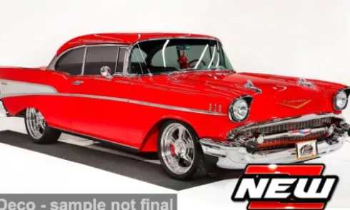 Chevrolet Bel Air, rot, 1957, 1:18, Maisto