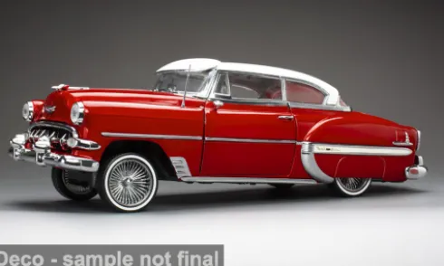 Chevrolet Bel Air, rot/weiss, 1954, 1:18, Sun Star