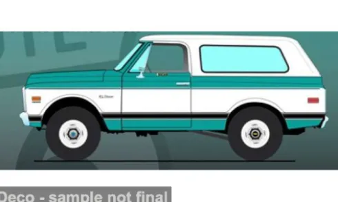 Chevrolet Blazer K/5 CST, türkis/weiss, 1972, 1:18, ACME