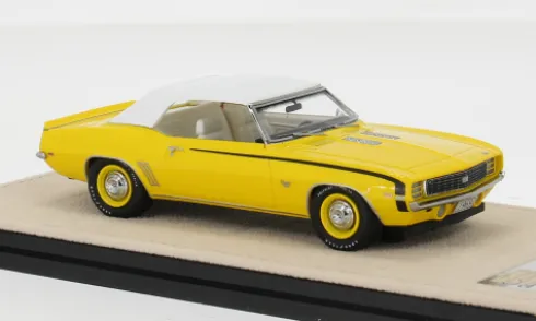 Chevrolet Camaro RS/SS, gelb/weiss, 1969, 1:43, Stamp Models