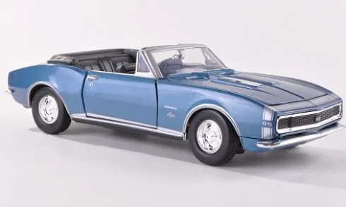 Chevrolet Camaro SS Convertible, blau/Dekor, 1967, 1:24, Motormax