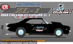 Chevrolet Camaro ZL1, 1969, Drag Outlaws, 1:18, ACME