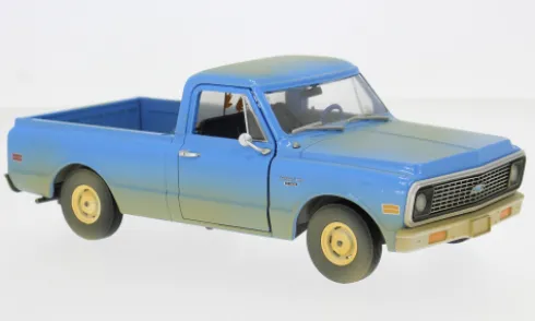 Chevrolet C-10, blau, 1971, 1:24, Greenlight
