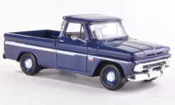 Chevrolet C10 Fleetside Pick Up, dunkelblau, 1966, 1:24, Motormax
