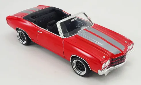Chevrolet Chevelle Super Sport Convertible Restomod, rot/silber, 1970, 1:18, ACME