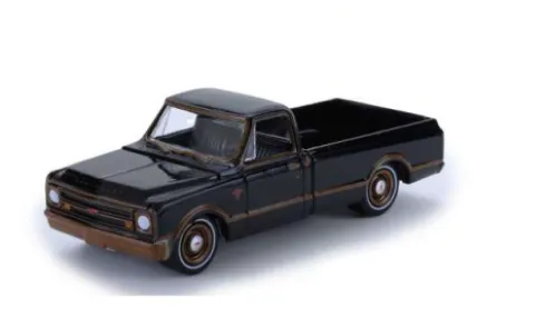 Chevrolet C10 Lowrider, schwarz/bronze, 1972, 1:64, Greenlight