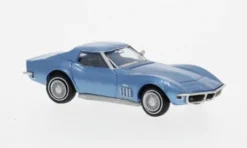 Chevrolet Corvette C3, blau, 1967, 1:87, Brekina