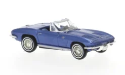 Chevrolet Corvette C2 Cabrio, blau, 1962, 1:87, Brekina