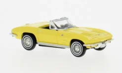 Chevrolet Corvette C2 Cabrio, hellgelb, 1962, 1:87, Brekina