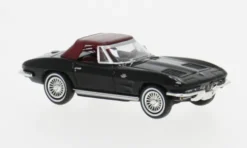 Chevrolet Corvette C2 Cabrio, schwarz, 1962, 1:87, Brekina