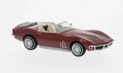 Chevrolet Corvette C3, dunkelrot, 1967, 1:87, Brekina