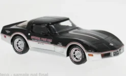 Chevrolet Corvette (C3), schwarz/silber, 1980, 1:43, IXO