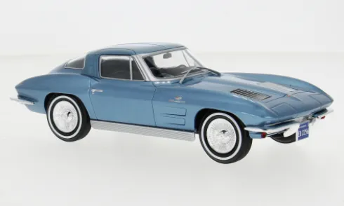 Chevrolet Corvette (C2) Stingray, blau, 1963, 1:24, WhiteBox