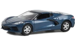 Chevrolet Corvette (C8) Stingray 1LT, blau, 2020, 1:64, Greenlight