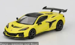 Chevrolet Corvette C8 ZR1, gelb/schwarz, 2025, 1:64, Mini GT
