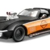 Chevrolet Corvette, schwarz/orange, 1970, Harley-Davidson, 1:24, Maisto