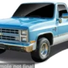 Chevrolet C10 Pick Up, blau/weiss, 1986, 1:43, Bburago