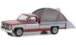 Chevrolet C-20 Silverado, dunkelrot/silber, 1983, 1:64, Greenlight